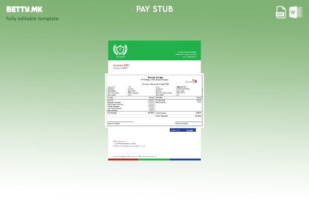 Модерен стил на India Dream group шаблон за уплатница